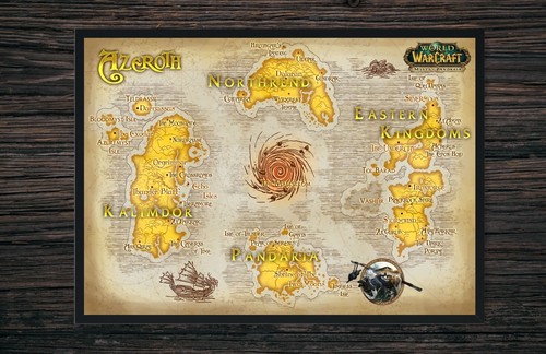 Mappa azeroth world of - mappa,