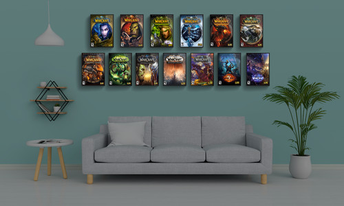 World warcraft wall box - wall, art